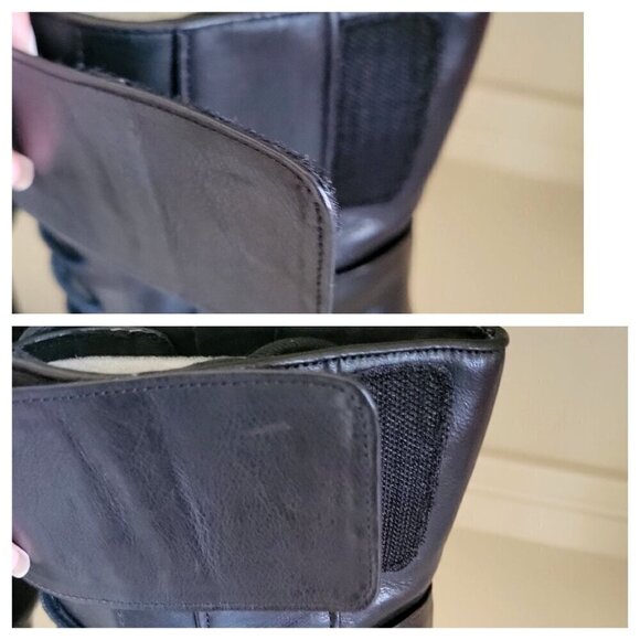 ALDO Black High Heeled Ankle Boots With Crisscross Design & Side Zipper EU 39 - Picture 8 of 9